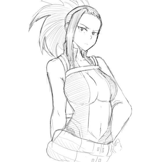 zeromomentaii:   Winner of last nights twitter poll; Momo Yaoyorozu! She’s one of my favorites, probably will see alot more from her in the future.   These ones are a bit more rough, very sorry about that. 