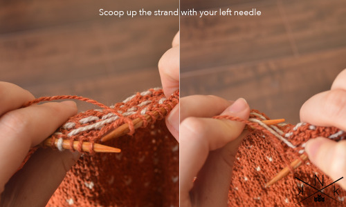 knatalieknits:Here is how I deal with color work’s skipped stitches! I use this technique for 