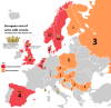 European coat of arms with crowns.
Also interestingly, the Imperial Coat of Arms of the Austrian Empire had a whopping 43 crowns featured in it. (bezzleford)