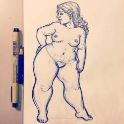 dailychubbies:  #sketch #drawing #pinup #dailychubbies