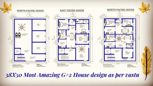 38X50 Most Amazing G+2 House design as per vastu cad drawing file and pdf is available here. You can