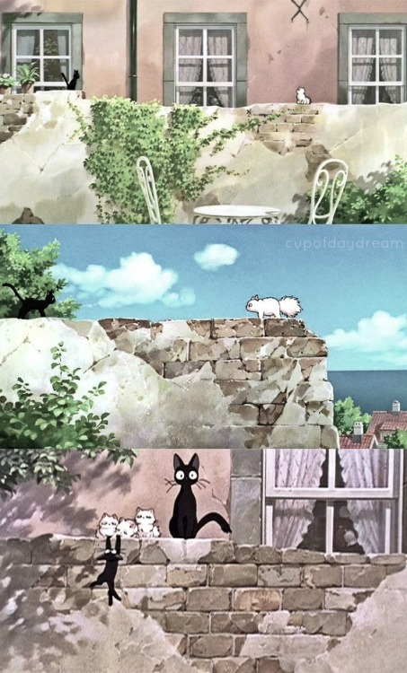 cupofdaydream:  Kiki’s Delivery Service- Jiji & Lily