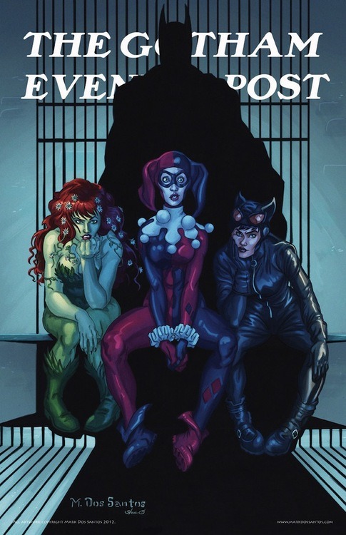 batcavebasement:  What if Norman Rockwell illustrated scenes of Gotham City life? 