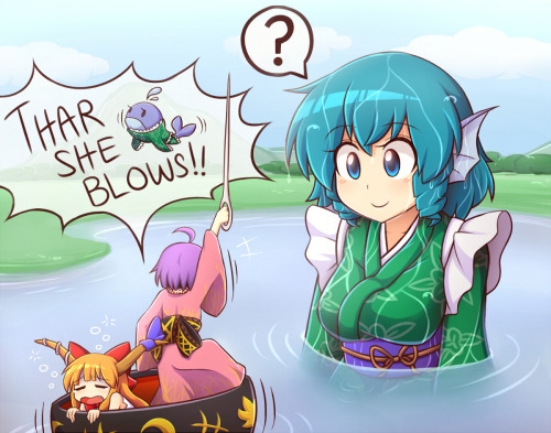 mywool: Isn’t Wakasagihime basically a whale to Shinmyoumaru?