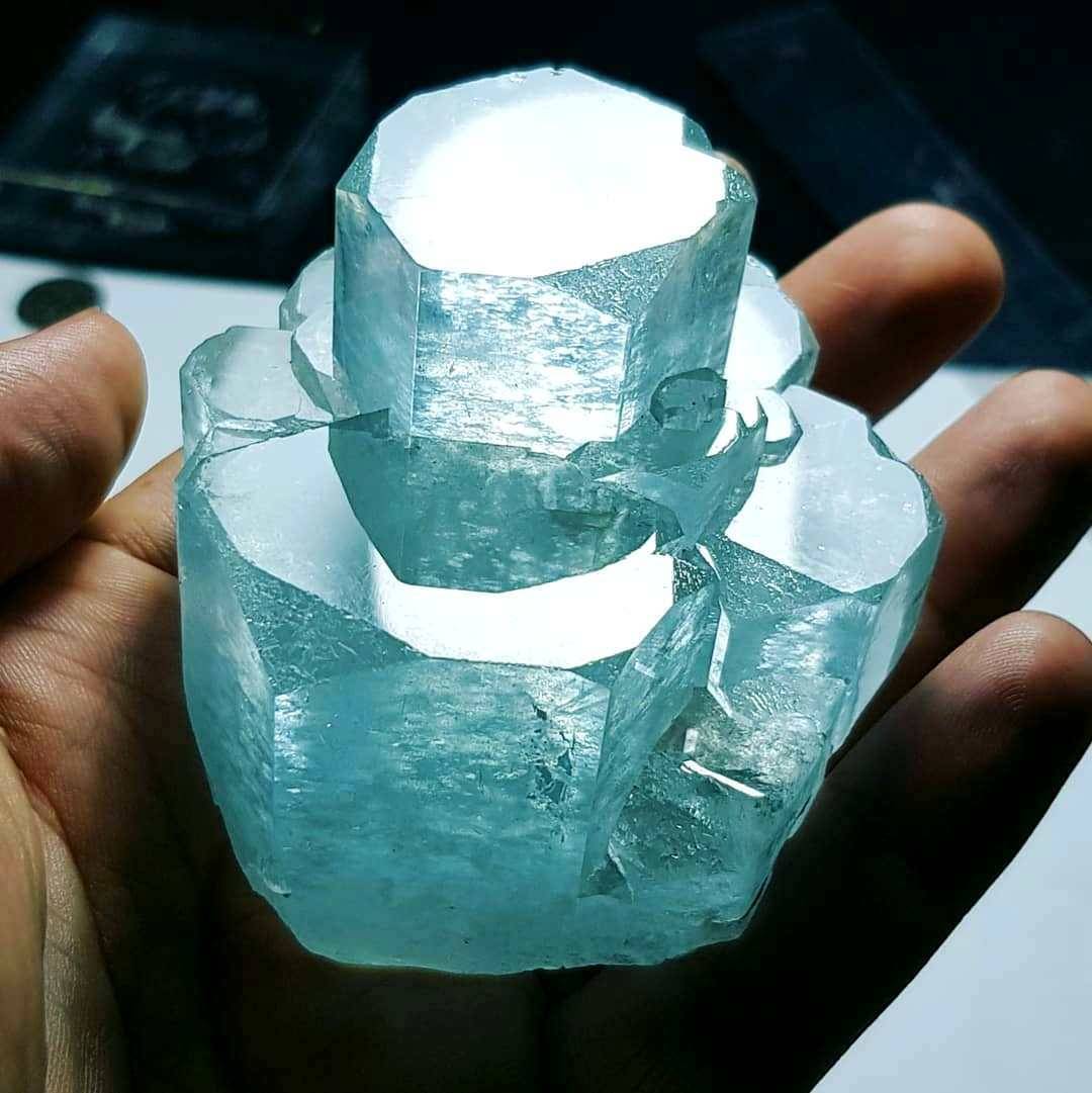 geologyin-blog: Very high quality Aquamarine perfect Crystal from Nagar Valley Northern