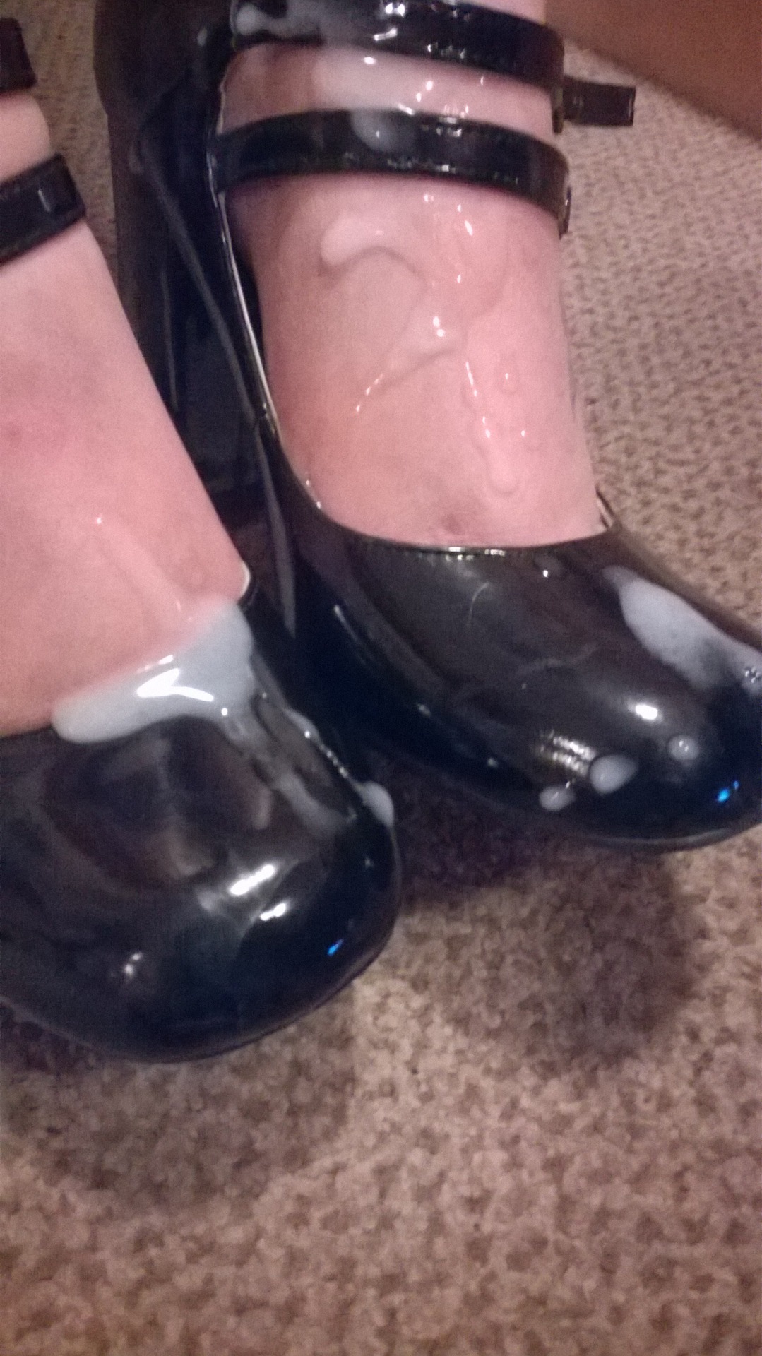 lockedforfun:  My favorite time when mistress demands I cum on her feet. Thank you