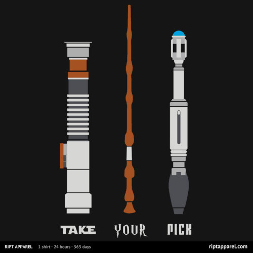 Take Your Pick and Not the Droids We Are Looking For Check out today’s awesome Ript Apparel te