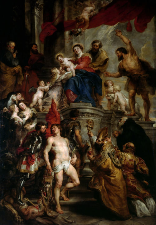 Madonna Enthroned with Child and Saints, Peter Paul Rubens, ca. 1628