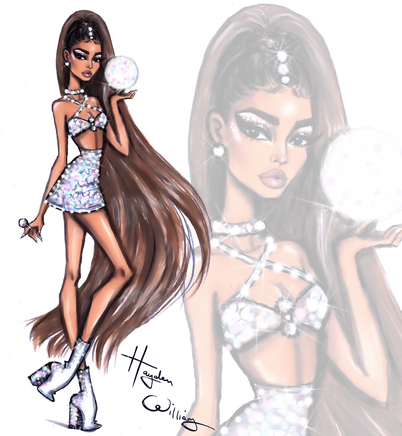 haydenwilliamsillustrations: Ariana Grande ‘Sweetener’ collection by Hayden Williams.