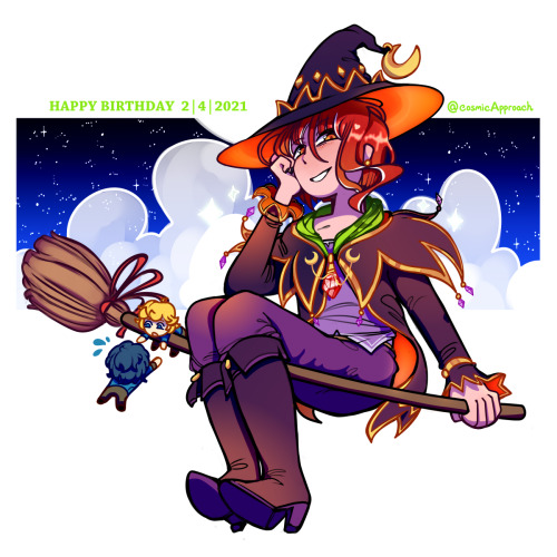 I “witch” you a happy birthday! ⚡it’s natsume sakasaki’s birthday!! I love y