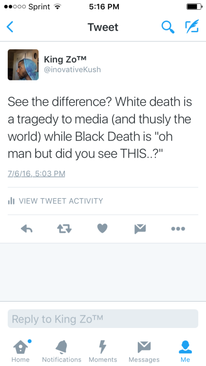 therealkingzo:  When #WhiteSupremacy got you FUCKED UP AGAIN!! 😤😡  •This people SHOW OUR DEATH AS IF WE ARE NOTHING!!!  •I’m fucking TIRED OF NOT BEING CONSIDERED A PERSON!!!!  • #FUCKWHITESUPERMACY   