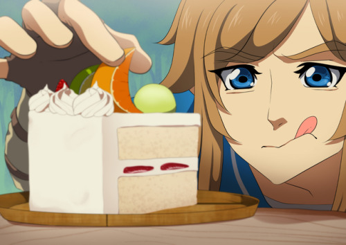 Am I the only one that found it hilarious that Link would make this beautiful, elaborate cake like, 