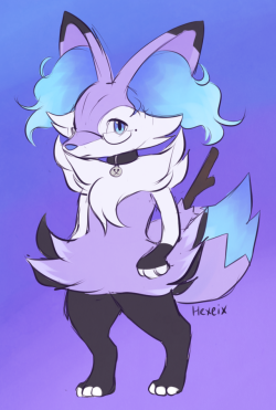 hexeix: i guess now is as good a time as any to introduce my braixen babby. they were my pokesona four years ago, but kinda got lost in time but i revived them now. and i love them. &lt;3