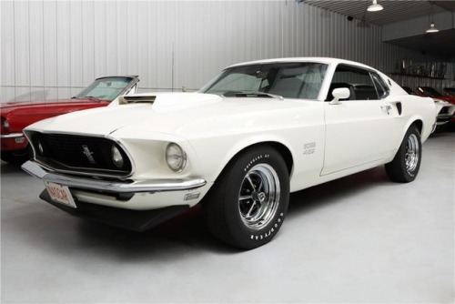 bigboppa01:  1969 Boss 429 Mustang dressed in Wimbledon White