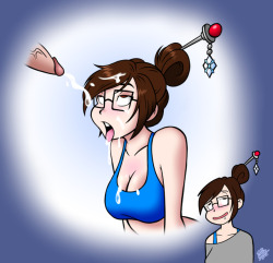 bold-n-brash:  Fun Fact:  Mei acts cute and innocent, but deep down she fantasizes about being a total slut.  She’d gladly take a load to the face, given the opportunity. 