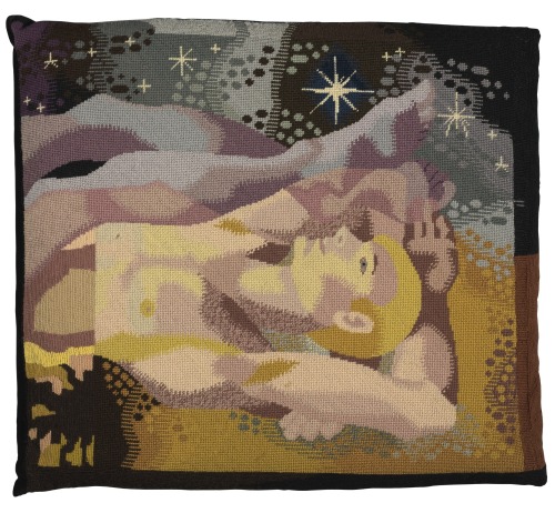 thunderstruck9:George Platt Lynes (American, 1907-1955), a pair of wool needlepoint cushions depicti