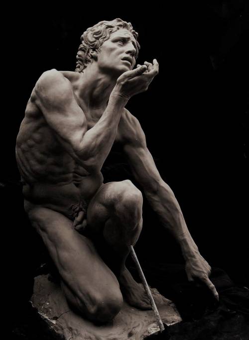 alanspazzaliartist:  ‘Adam’ by Cody Swanson, American. Clay.Cody Swanson is an American sculptor (b.1985), based in Italy whose works have been featured in exhibitions nationally, as well as in Ireland, the United States, and England. His pieces begin