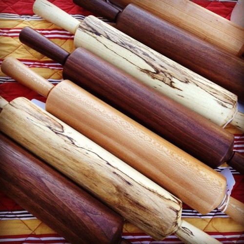 A whole #new #collection of #rollingpins came in. #handmade by the #amish in #tennessee. Where are m