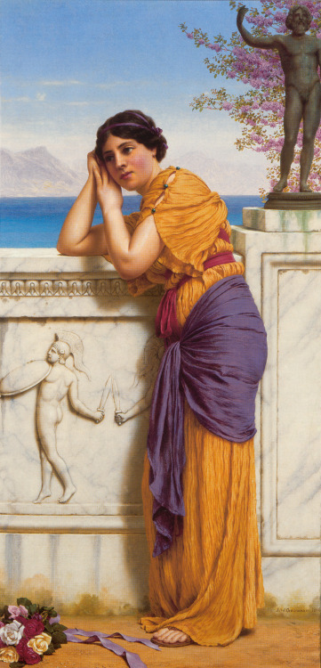 chrestomatheia:John William Godward  (1861-1922), Rich gifts was poor when lovers grow unkind.