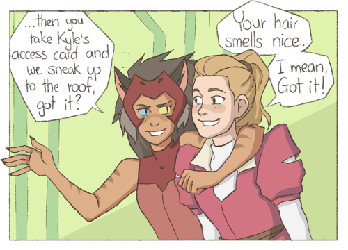 wingedcorgi:i think adora’s always been head over heels for catra, she just took a while to… realize