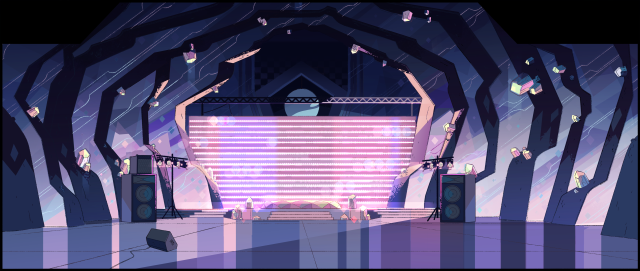 A selection of Backgrounds from the Steven Universe episode: We Need To TalkArt Direction: