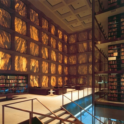 The rare book library at Yale University has no windows..because the walls are made