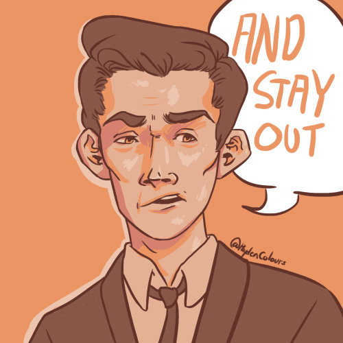 I was rewatching Kid Gorgeous and drawing John Mulaney for practice. Then @thepigeoning gave me the 