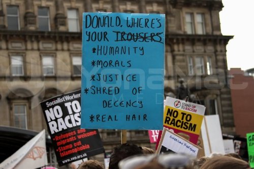 lost-carcosa: Scotland dug out the welcome signs for trump.