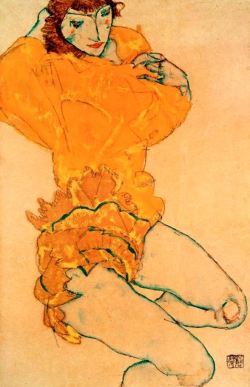  Egon schiele. Woman undressing 1914 