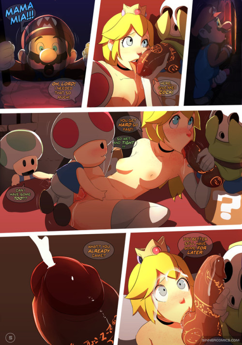 thehentaiprincess66: itisimichael:Request: Princess Peach comic Artist: Sinner even a “go