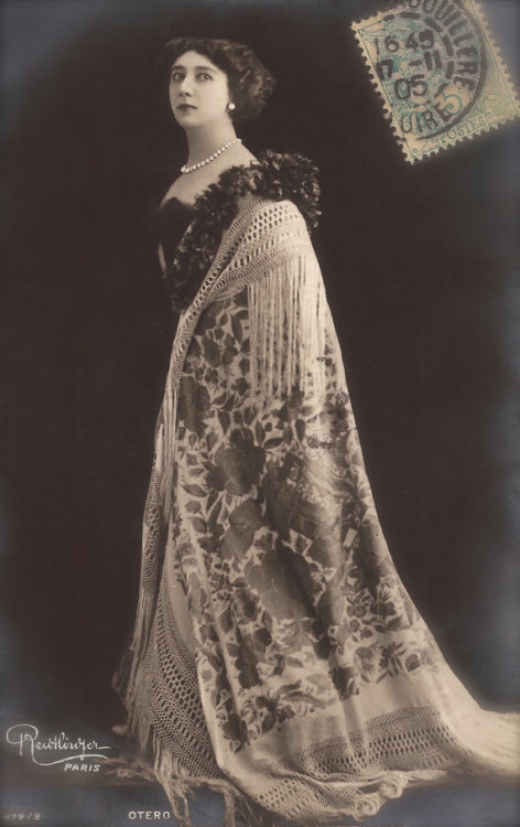 La Belle Otero by Reutlinger, 1900s French Postcard
