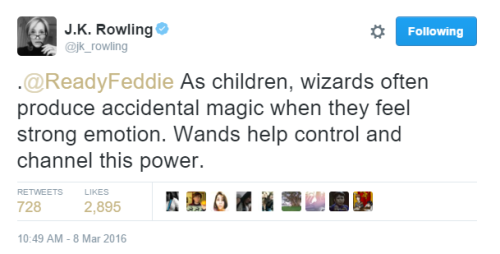 simplypotterheads:  JK Rowling + wands 