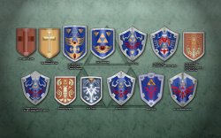 gamefreaksnz:  Evolution of Link’s Shield Wallpaper by ~BLUEamnesiac