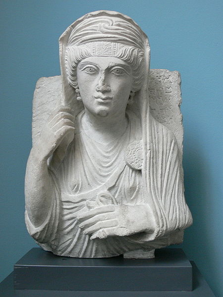 Second century funerary busts of women from Palmyra;Tamma (dated 100-150 A.D.)Unknown woman, (early 