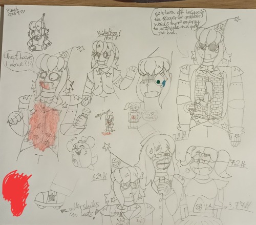 The Other Half Of Doodles Is Finished! And Tried To Draw The Scooper He Has Inside But It's Alright.