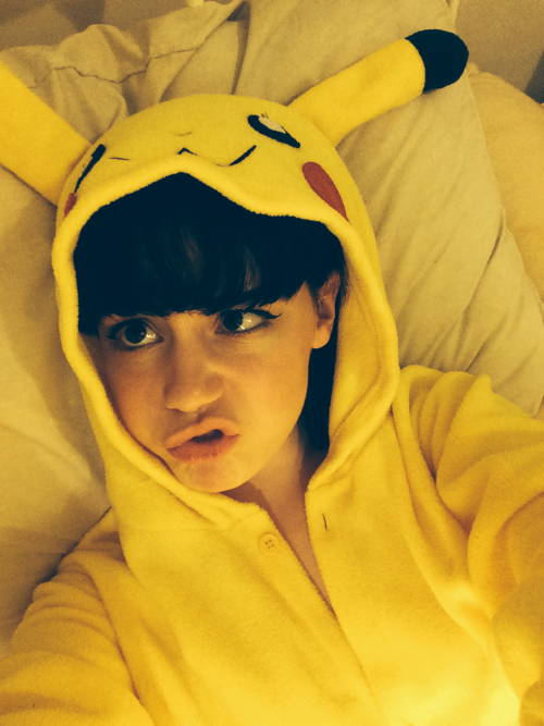 agingb0nes:  medusaisawh0re:  agingb0nes:  it’s like a thousand degrees why am I wearing a onesie in bed  <3  Babe  and I thought you couldn’t get any cuter then I saw these pictures of you wearing a pikachu onesie and I realised I was wrong