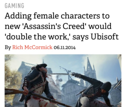 rosariookami:  Yeah, Ubisoft are just lazy