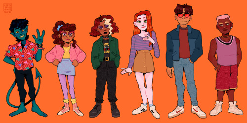 reallyhardydraws:XM:EVO kids with my own style! as those who have followed me for a while know i alw