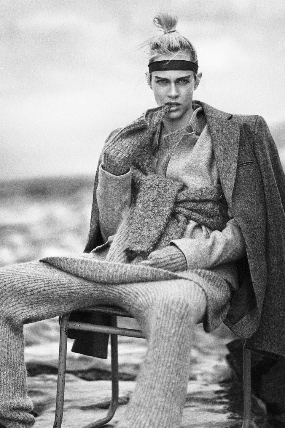 amy-ambrosio:  Aymeline Valade in “Thenature of knits” by Boo George for Vogue