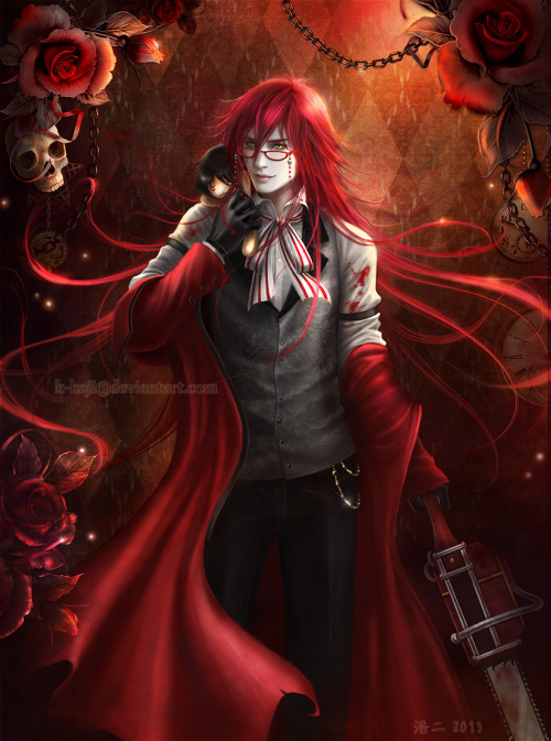 Kuroshitsuji: Grell Sutcliff by *K-Koji