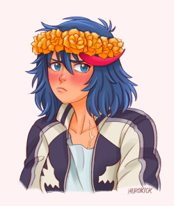 herokick:  camelsfromspace:  Hey y’all check out this amazing, awesome, totally rad commission done by the great, powerful, and insanely talented herokick! Thanks, again! :3  camelsfromspace‘s headcanon: Satsuki wanted to put the flower crown on