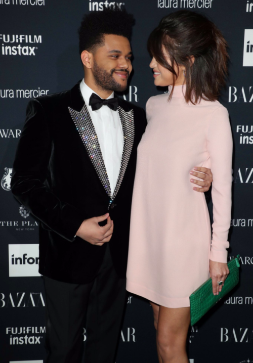 selenasquad:Selena Gomez and The Weeknd at the red carpet of Harper’s Bazaar Icons Party on September 8th, 2017 in New York City.