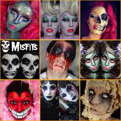 ✨HAPPY HALLOWEEN✨ Here are some of my favorite looks- new and old! #makeup#makeupartist#halloween#ha