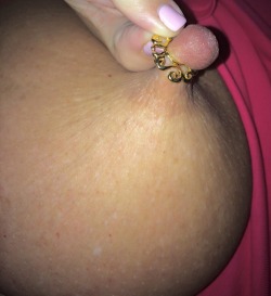 Bigdaddysgirl71:  Yep999:  @Bigdaddysgirl71 Pulling Off Her Tight Nipple Rings. She