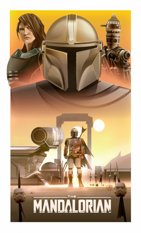  *sorry, behind quite a bit due to travel Great simpler style poster for The Mandalorian by Cristhia