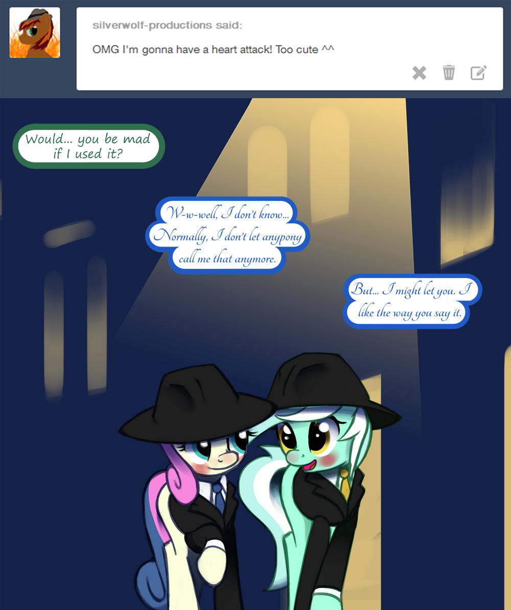 ask-canterlot-musicians:Only if it’s you.  Eeesomuchcuteness&lt;3
