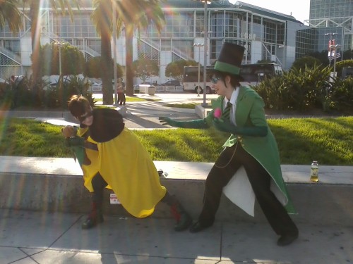 greediecakes:Adventures of Swag and Spaghetti BearPart 2Cosplayers: Swag, Classic!Oncie, Emm, Robin 