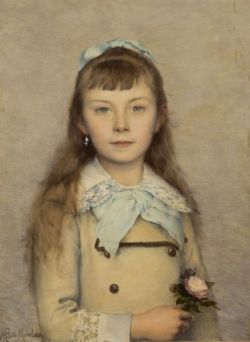 colourthysoul:  Louis-Maurice Boutet de Monvel - Portrait of a Young Girl 
