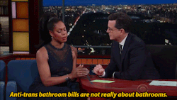 thetrippytrip:   Laverne Cox: Bathroom Bills “Criminalize Trans People” And No One Is Talking About It      Because the people don’t actually “feel” like becoming educated on LGB and especially T issues. Having a gay friend doesn’t mean knowing