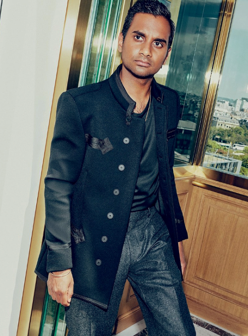 mancandykings: Aziz Ansari photographed by Arnaud Pyvka for GQ Style, Fall 2017 My favorite thing anyone ever gave me unsolicited was one time I did a show at the Largo in Los Angeles, and this woman gave me a painting of Soulja Boy. And I still have